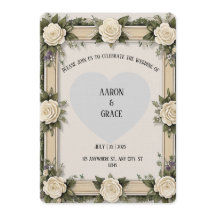 Skräddarsydd elegant kuvert i roséblommor