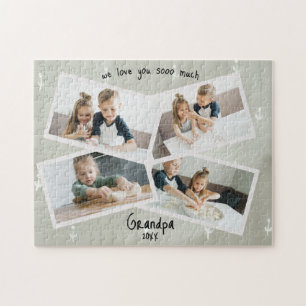 Skräddarsydd familj 4 Foto Skapa din egen farfar Pussel