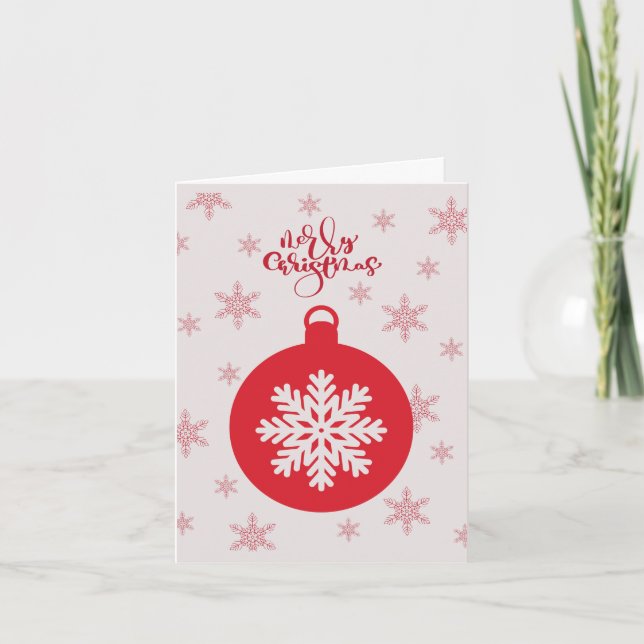 Skräddarsydd Glad Jul Festiv Högtidlig Julkort Helgkort (Framsida)