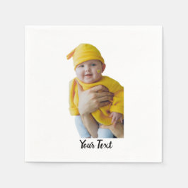 Skräddarsydd - Lägg till foto och text Pappersservett
