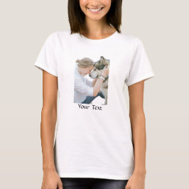 Skräddarsydd - Lägg till foto och text T Shirt