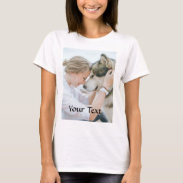 Skräddarsydd - Lägg till foto och text T Shirt