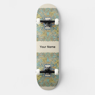 Skräddarsydd namn konstnärlig Zentangle skateboard