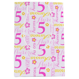 Skräddarsydd presentväska för rosa med det femte f