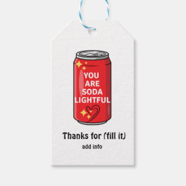 Skräddarsydd Tecknad som du är lätt att läsa Presentetikett