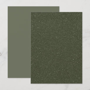 Skräddarsydd texturerad mossgrön platt information meddelande