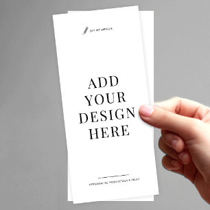 Skräddarsydd tryckning av flygblad 4x9" Ladda upp  Reklamkort