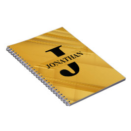 Skräddarsydd typografisk design med initialbokstav anteckningsbok