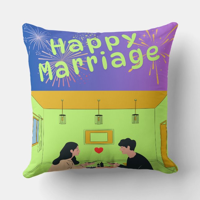 Skräddarsydd vigselkudde, Personlig kudde (Baksida)