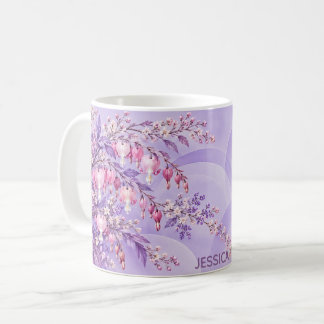 Skräddarsydda Blödande Hjärtablommor Kaffemugg