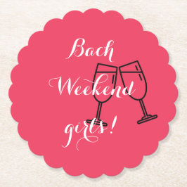 skräddarsydda rosa pappersunderlägg för möhippa underlägg papper