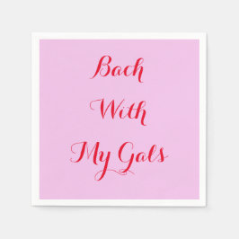 skräddarsydda rosa servetter för möhippa