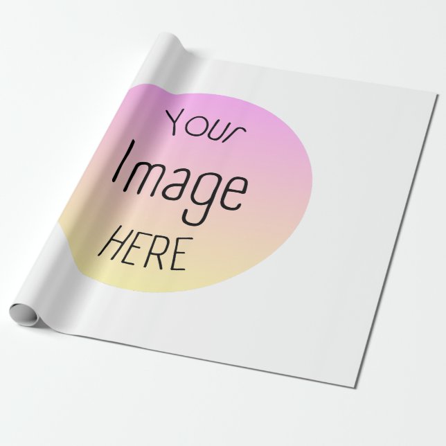 Skräddarsyddt foto- eller logotyppresentpapper presentpapper (Utrullad)