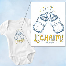 Skräddarsytt "L'CHAIM"! Baby Bris eller namn