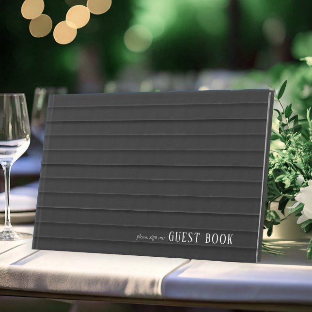 Skräddarsytt svartvitt Bröllop ID1090 Gästböcker (Skapare uppladdad)