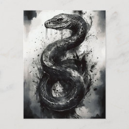 Skräddarsytt svartvitt vykort - Vild