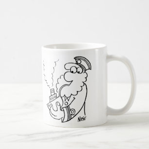 Skräddartryck på en Frakt-formad pipa Kaffemugg
