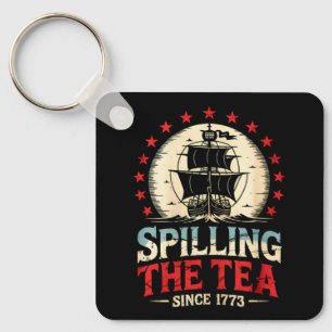 Skrader ut te sedan 1773 4:e juli USA Vintage Nyckelring