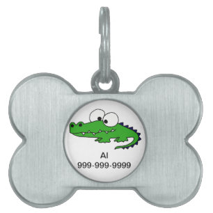 Skraj alligator ID-bricka husdjur