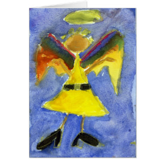 Skraj ängel hälsningskort