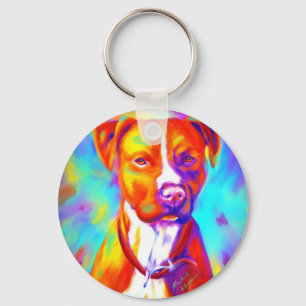 Skraj ängel - Pitbull Nyckelring