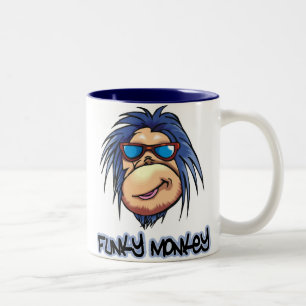 Skraj apa Två-Tonad mugg