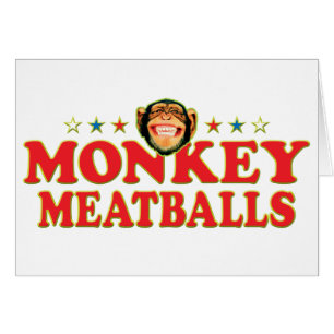 Skraj apaMeatballs Hälsningskort