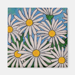Skraj blom- daisymagnet magnet