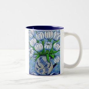 Skraj blom- "tulpan" kaffemugg