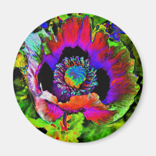 Skraj blomma magnet
