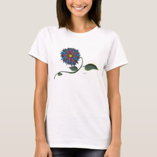 Skraj blommaT-tröja T-shirt