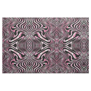 Skraj den Psychedelic rosasvarten virvlar runt Tyg