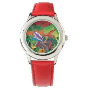 Skraj Dinosaurmusikband Armbandsur