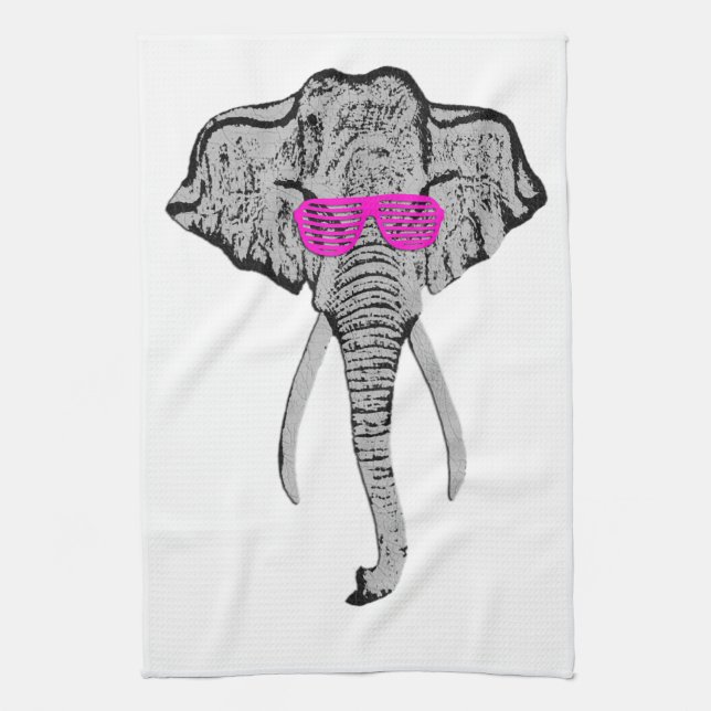 Skraj elefant - kökshandduk (Vertikal)