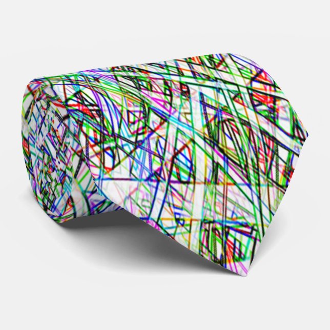 Skraj färg görad randig Tie Slips (Rullad)