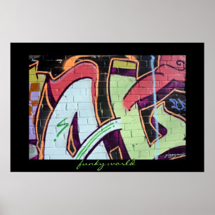 skraj grafittiaffisch poster