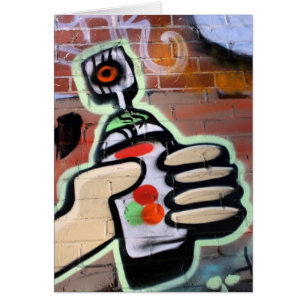 skraj grafittidesigner hälsningskort