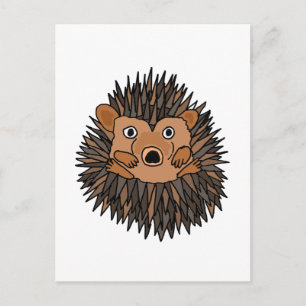 Skraj igelkottkonstdesign vykort