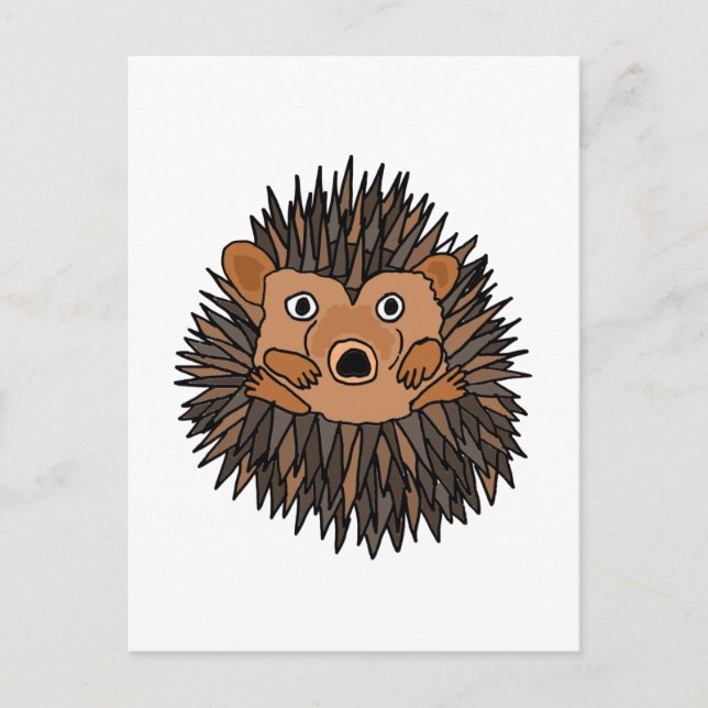 Skraj igelkottkonstdesign vykort (Framsida)