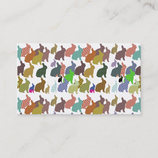 Skraj kaninvisitkort visitkort (Framsida)