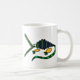 Skraj konst för krokodil AC Kaffemugg