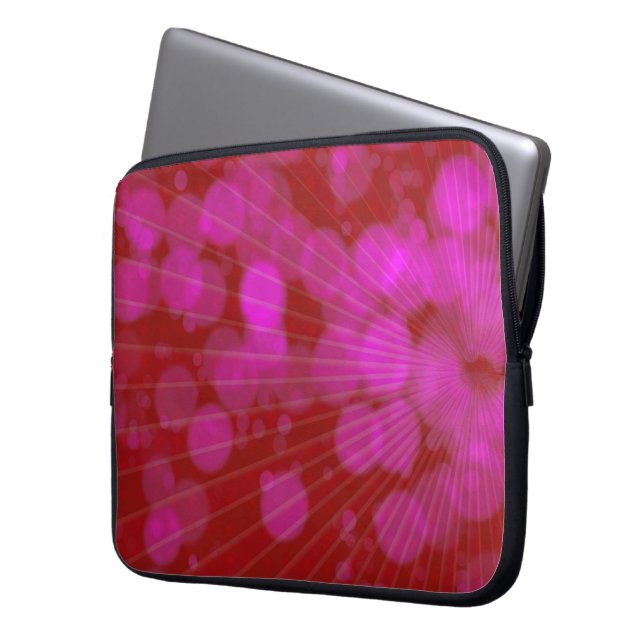 Skraj purpurfärgad laptop sleeve (Framsidan Vänster)