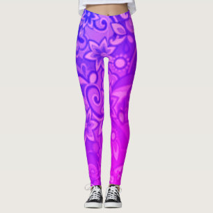 Skraj purpurfärgade Pucci Leggings