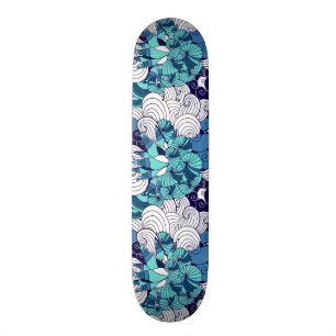 Skraj snäckskalmönster old school skateboard bräda 21,6 cm