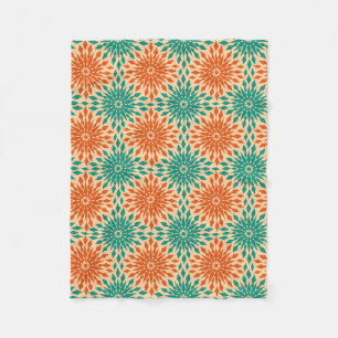 Skraj Starburt kricka & orange design Fleecefilt