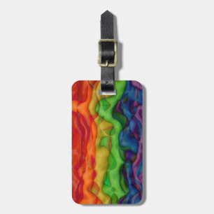 Skraj Trippy regnbågeHippiepride Bagagebricka