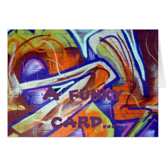 skraj världsgrafittidesigner och slogan hälsningskort (Framsidan Horizontal)