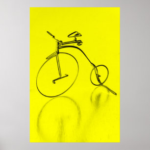 Skraj yellocykelaffisch poster