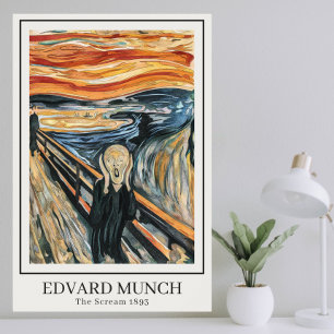 Skräm (1893) från Edvard Munch Poster