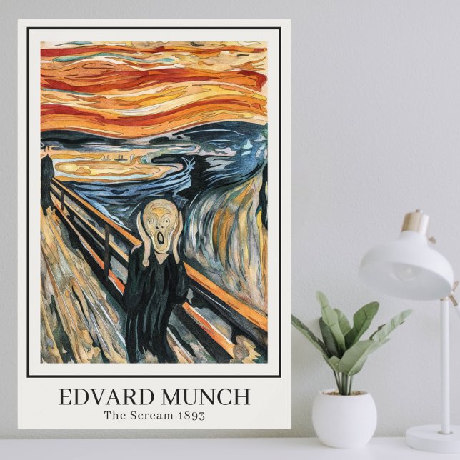 Skräm (1893) från Edvard Munch Poster (Skapare uppladdad)